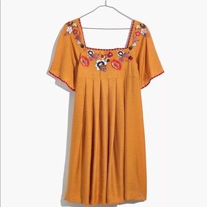 Madewell Embroidered Mini Dress